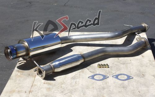 4&#034; burnt tip stainless muffler racing catback exhaust system lexus altezza is300