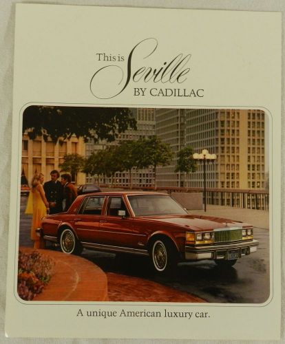 The seville by cadillac sales brochure literature advertisement 4 pages