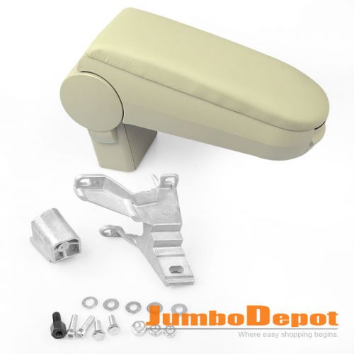 Beige console armrest storage box fit vw jetta golf bora 99 00 01 2002 2003 2004