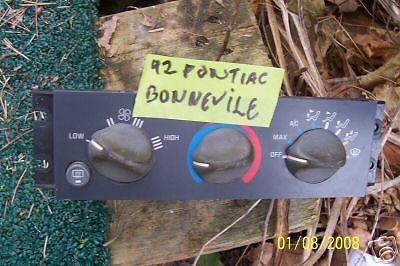 92 - pontiac - bonneville ac / heater controler