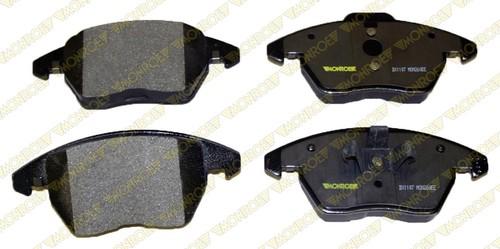 Monroe dx1107 brake pad or shoe, front-monroe dynamics brake pad