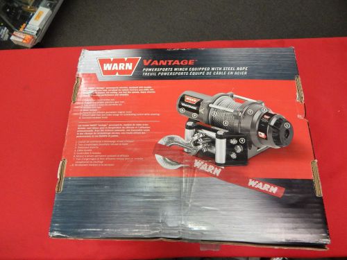 Brand new warn vantage 3000 powersports winch equipped with steel rope