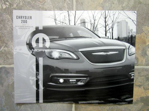 2014 chrysler 200 accessories - original sales brochure book catelog