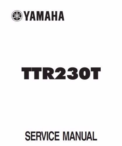 Yamaha ttr 230 t service manual pdf format