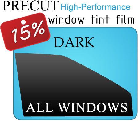 Precut window car tint film honda civic 4dr sedan 2016 15% vlt shade charcoal