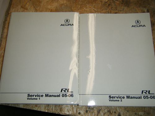 2005 2006 acura rl original factory 2 volume service manual shop repair