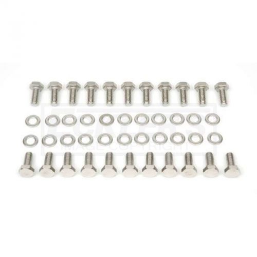 Nova oil pan bolt set, big block, stainless steel, 1962-1979