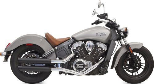 Bassani xhaust, classic 3&#034; slip-on mufflers with tip, black,8s17bsb,