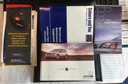 2003 subaru forester owners manual