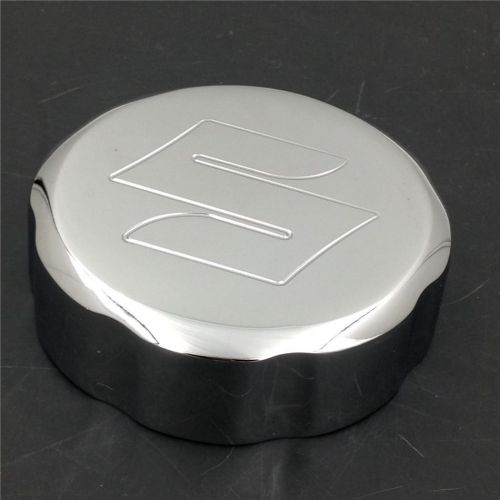 Suzu gsx-r gsxr600 750 1000 2001-2012 chrome billet oil fluid reservoir cap