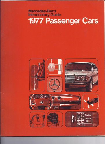 1977 mercedes-benz introductory guide passenger cars brochure