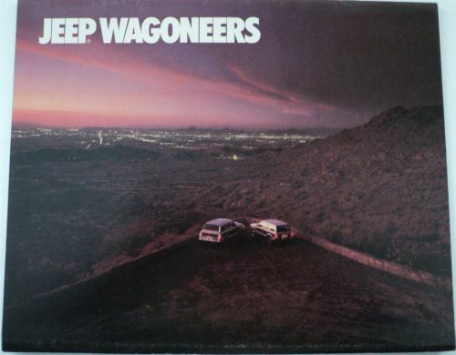 1987 jeep wagoneer and limited and grand original dealer sales brochure 4x4 87