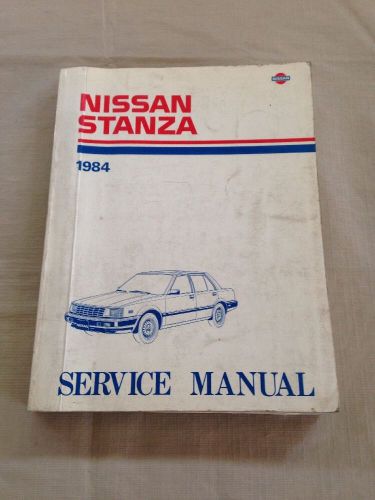 Original factory service repair shop manual 1984 nissan stanza