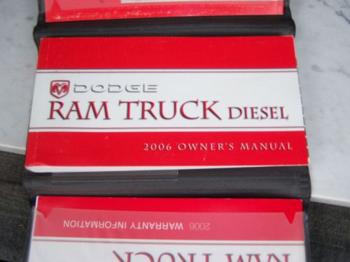 2006 dodge ram diesel truck owners manual