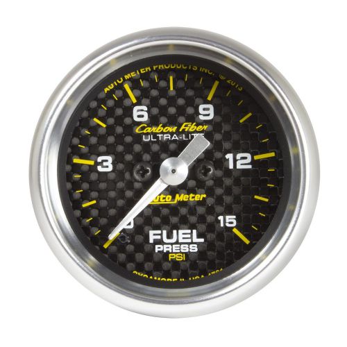 Auto meter 4761 carbon fiber; electric fuel pressure gauge
