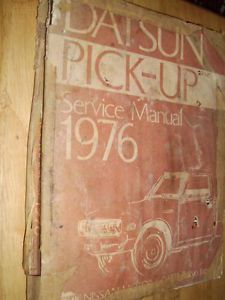 1976 datsun pickup shop manual original service book!