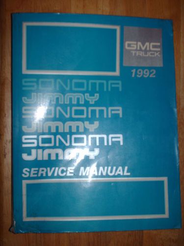 1992 gmc sonoma / jimmy shop manual / original book!