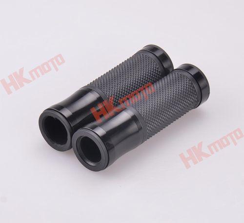 Black 7/8" handlebar hand grips for kawasaki ninja zx6r zx636 1994-2013