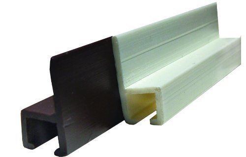 Jr products 80341 white 48&#034; type-c wall mounted internal slide track