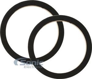 New! audiopipe ring-06cbk universal 6&#034; speaker mdf rings w/ black carpet cover