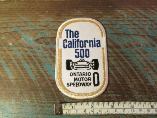 Vintage ontario motor speedway racing patch california 500 indy nascar raceway