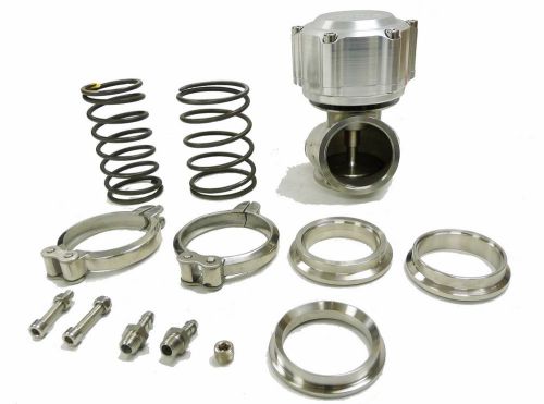 Maximizer silver 50mm vband universal external compact wastegate 7, 11, 14 psi