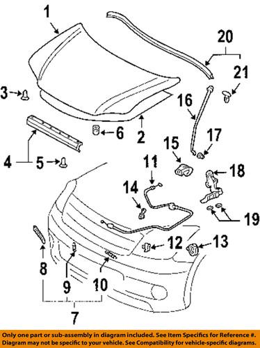 Scion oem 5363052051 hood release cable-release cable