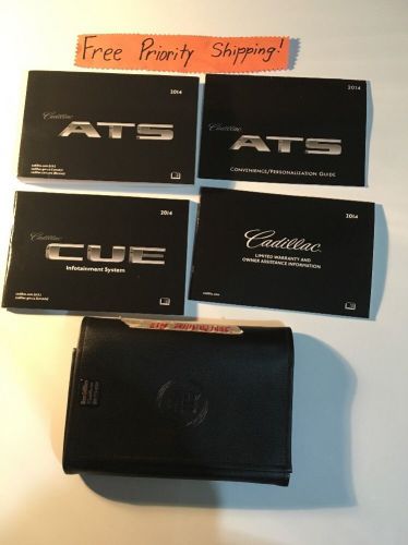 2014 cadillac ats owners manual w/case. #0073 free priority shipping!