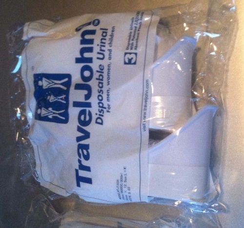 Travel john urinal / 3-pack free shipping