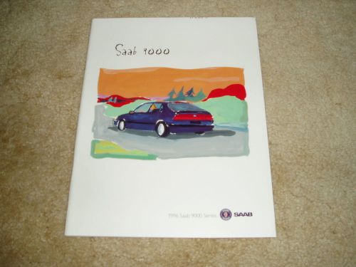 1996 saab 9000 aero cse cs sales brochure deluxe  64 page dealer literature