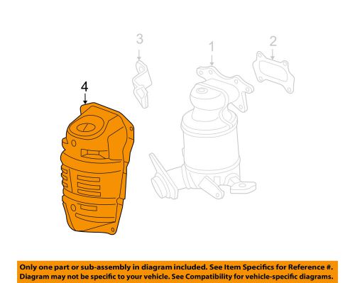 Honda oem 09-10 fit 1.5l-l4 manifold-exhaust-heat shield 18120rp3a00