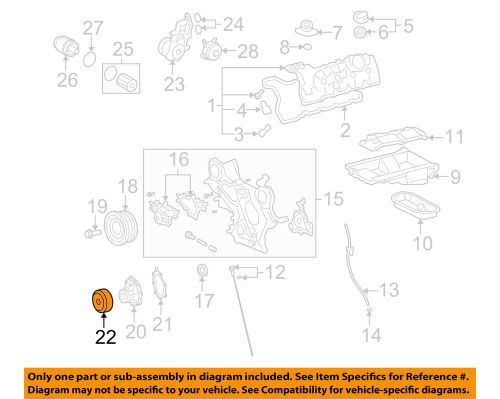 Lexus toyota oem 08-14 is f 5.0l-v8-engine crankshaft pulley 1352438010