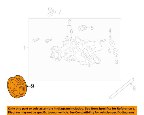 Lexus toyota oem 01-05 is300 3.0l-l6 water pump-pulley 1637146040