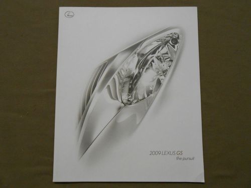 2009 lexus gs350 gs460 gs450h factory brochure