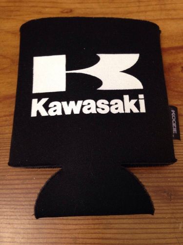 Kawasaki black can koozie