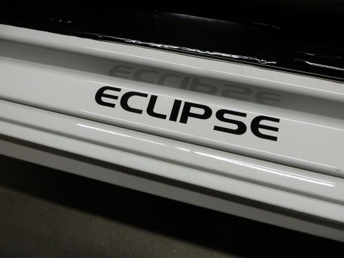 (2pcs) eclipse doorstep badge decal - black