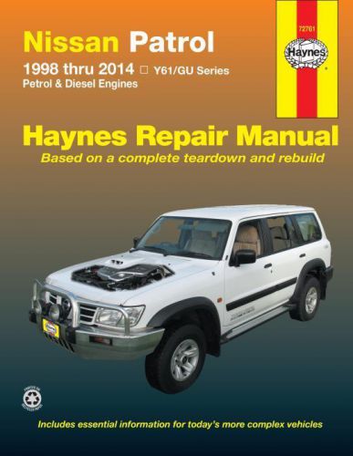 Haynes workshop manual nissan patrol 1998-2014 y61/gu seriesrepair diesel petrol