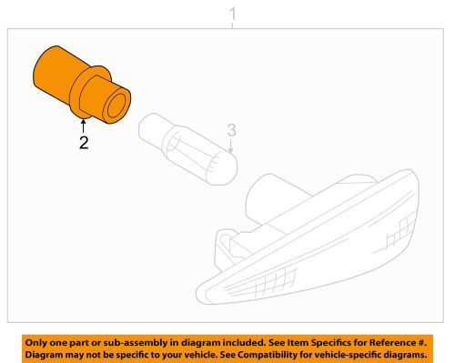 Bmw oem 04-10 x3 side repeater lamps-front-socket 63138382104