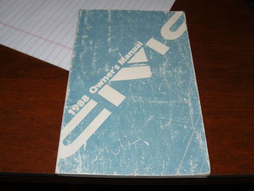 1988 honda civic factory owners manual used item