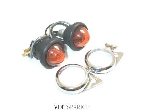 Royal enfield orange pilot lights new &amp; packed