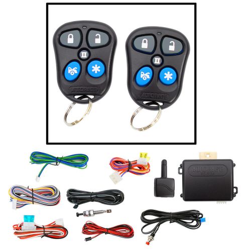 New autopage rs603a remote start car starter w/ keyless entry+2 remotes