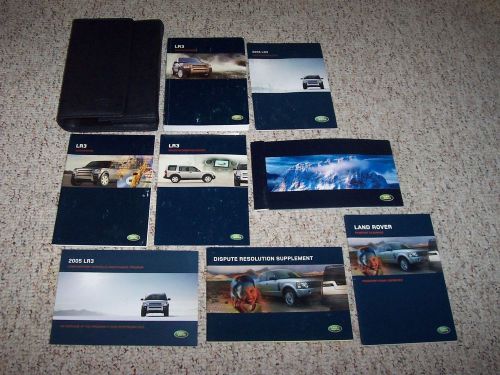 2005 land rover lr3 owner&#039;s owner user manual guide set se he 4.4l v8 4wd