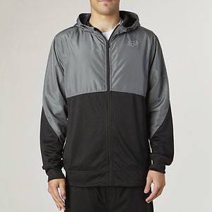 Fox racing final mens zip up hoody black