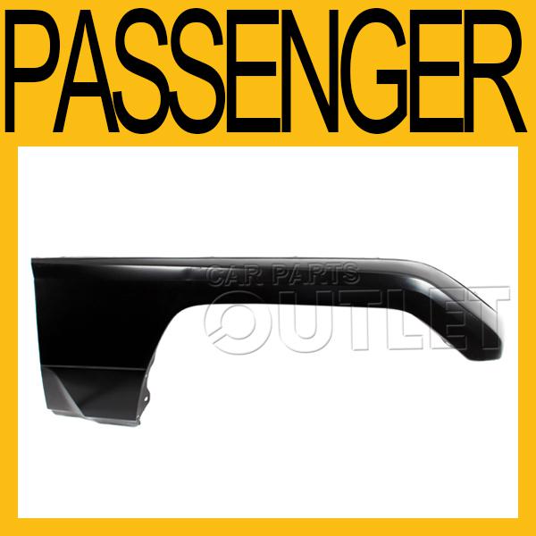 1984-1987 toyota landcruiser passenger front fender primered black steel for j70