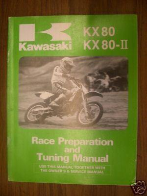 1986 kawasaki kx80 race preperation & tuning manual