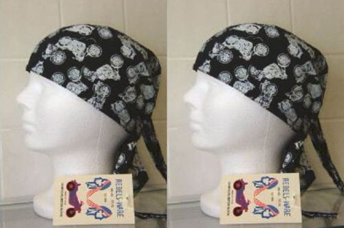 Headwraps biker du rags head wrap #26 motorcycles head wrap set of two!