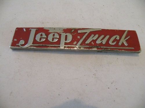 Vintage jeep truck emblem