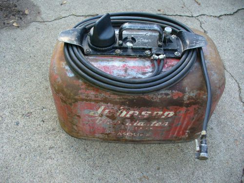 Johnson evinrude omc 6 gallon pressurized fuel gas tank w/hose cleaned &amp; tested