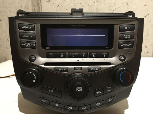 2003 2004 2005 2006 2007 honda accord 6disc cd changer radio climate control