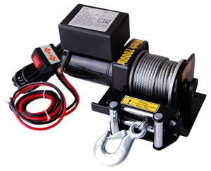 Atv utv jeep trailer truck 12v 0.9hp 2000lb electric recovery winch free gloves 